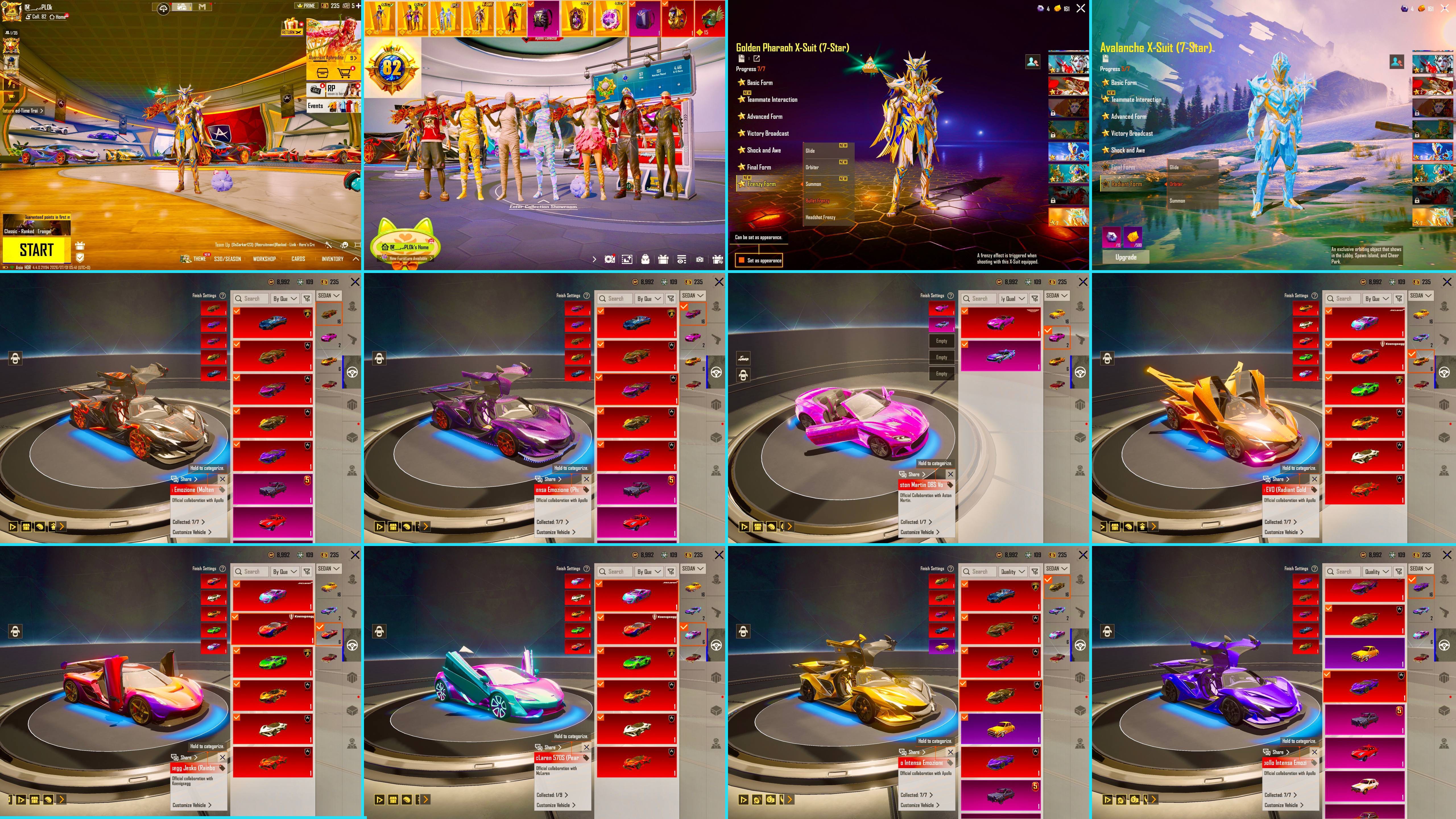 Account PUBG តម្លៃ 1850$
